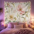 thumbnail image 2 of Blush Pink and White Floral Arrangement on Cream Background Romantic Watercolor for Flower Lovers Botanical Wall Art Mother's Day Gift Tapestry Wall Hanging for Bedroom and Living Room, 2 of 7
