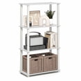 thumbnail image 2 of Furinno FULDA 3-Tier Narrow 10-In Width Bookcase 9.3 x 9.8 x 31.5, 2 of 4