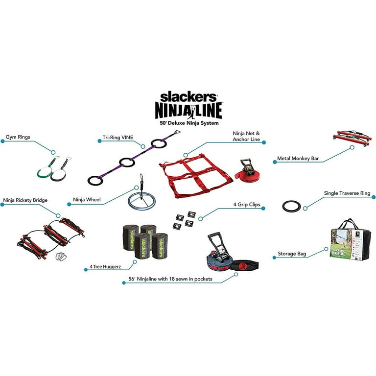 Ninjaline Deluxe Ninja Kit 56 Feet - Walmart.com