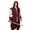Wine, variant on Men's Medieval Hooded Tunic Cloak Renaissance Sleeveless Robes and Belt 2PC Sets for Halloween Cosplay Viking