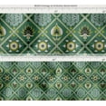 thumbnail image 4 of Outdoor Waterproof Taffeta Fabric By 2 Yard - Soimoi Geometric Print Green | UV Resistant | Ideal for Cushion Covers, Raincoats, Shower Curtains & More | 56" Width, 4 of 7