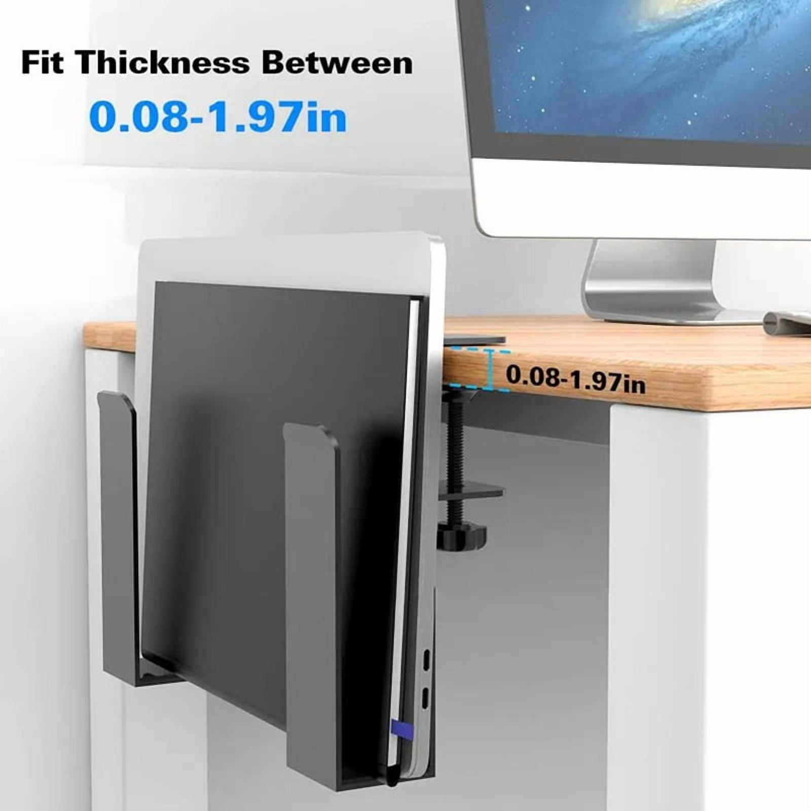 4X Table Sides Laptop Rack Charging Cooling Stand Tray Desk Organizer Storage Holder for Pad Under Desk Management Tray