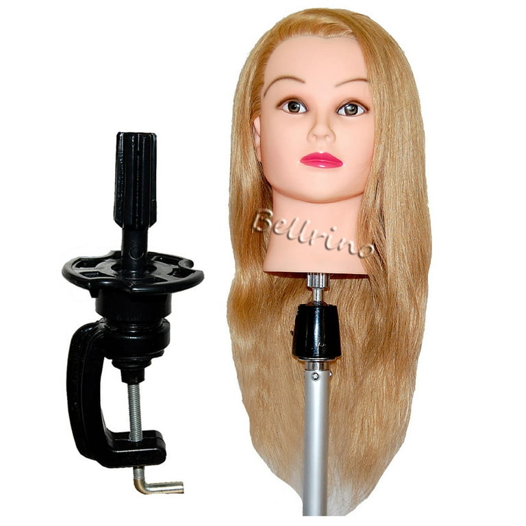 24 Cosmetology Mannequin Head with Human Hair - Amelia