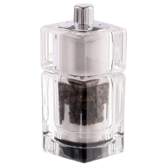 Gexandy 3.5 Inch Cubic Pepper Mill and Salt Shaker Combo
