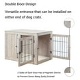 thumbnail image 3 of Unipaws Dog Crate End Table with Cushion Indoor Use Grey Medium, Weathered Gray, 3 of 7