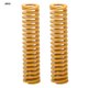thumbnail image 1 of 2pcs OD 12mm ID 6mm Extra Light Load Mould Die Spring Yellow (TF12*70mm), 1 of 5