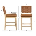 thumbnail image 2 of Steve Silver Reid Sand and Camel, Pair of 2, Counter Height Stools, 2 of 5