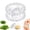 1pc white, variant on 2PCS Clear Manual Garlic Twister and Ginger Mincer Tool, Multi-Functional Garlic Twister and Masher, Impact Resistant Compact Garlic Crusher, Easy to Clean for Kitchen (2pcs blue)