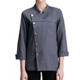 thumbnail image 3 of Chaqueta de chef para hombre y mujer, uniforme de camarero/a, ropa de trabajo para cafetería o cocina XXL, 3 of 9
