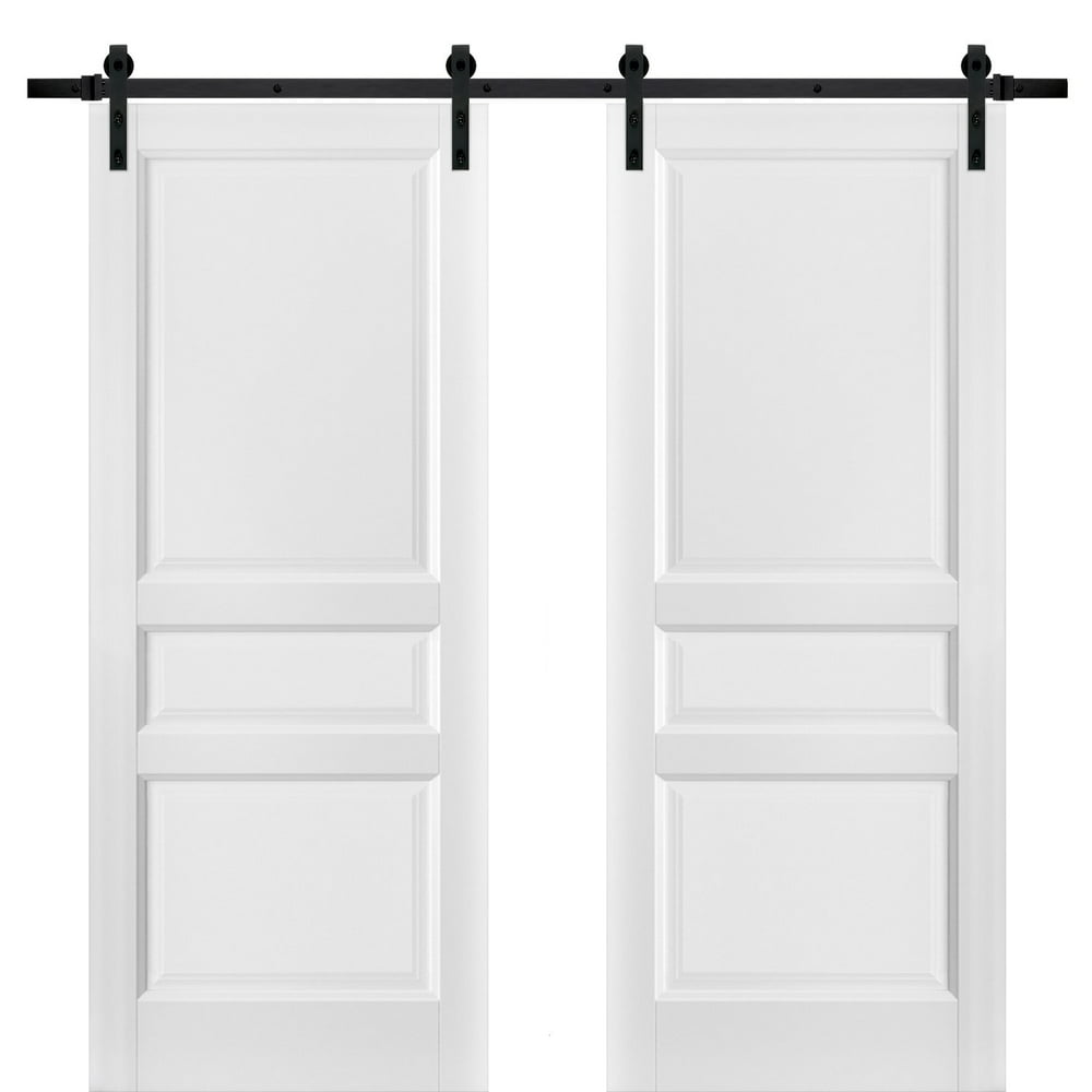 Sliding Double Barn Doors 48 x 80 with Hardware