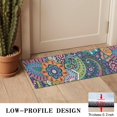 thumbnail image 3 of Blue Pioneer Flower and Paisley Pattern Door Rugs,Washable Non Slip Door Mats Indoor,Decorative Door Mats,Entry Mat Indoor for Entrance,Bedroom,Kitchen,Bathroom,16"x47", 3 of 6