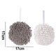 thumbnail image 2 of Xiao Hua Toalla de mano de 2 piezas, toalla de mano Chenier, toalla de mano gruesa y absorbente, toalla de baño de fibra ultrafina esponjosa, toalla decorativa con anillo, gris + blanco, 2 of 5