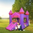 thumbnail image 3 of O'force BH-052 Air Bounce House Inflatable Castle with Air Blower 420D Oxford Cloth 840D Jumping Surface Durable Jumping Castle with Slide, Family Backyard Bouncy Castle Idea for Kids, 3 of 9
