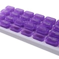 thumbnail image 4 of 31 Cuadrículas La Caja Pastilla Un Organizador Del Contenedor Medicina () Purple, 4 of 9