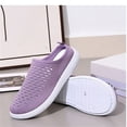thumbnail image 5 of Domuza Women’s Comfortable Breathable Mesh Slip-On Sneakers, Lightweight Flexible Shoes with Non-Slip Sole for Summer, Errands, and Everyday Casual Wear Purple 7.5（EU-39）, 5 of 8