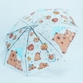 thumbnail image 6 of Automatic Open Close Auto Compact Umbrella for Rain Protections Capybara Print, 6 of 14