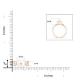 thumbnail image 4 of ANGARA Freshwater Cultured Pearl and Diamond Split Shank Ring in 14K Rose Gold for Women | June Birthstone, Birthday, Anniversary, Jewelry Gift for Women | Pearl Ring, 4 of 8