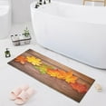 thumbnail image 7 of Bath Mat, Soft Absorbent Bath Rug, Maple Leaves on Wood Bath Mats for Bathroom, Living Room Bedroom Home Floor Mat, Bath Mat for Tub Non Slip 20 x 39 Inch Home Decor, 7 of 7