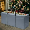 thumbnail image 4 of FNNMNNR Outdoor Cushion Storage Bag Waterproof Zippered Storage Bags with Handles Patio Furniture Covers Christmas Tree Storage Bag (Grey), 4 of 7