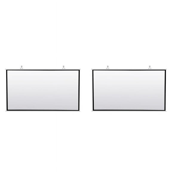 2X Portable Projector Screen for Home Theater Outdoor HD White Foldable Anti- (84Inch)
