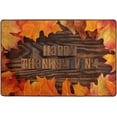 thumbnail image 4 of SKYSONIC 72x48in Happy Thanksgiving Area Rug, Maple Leaf Non-Slip Floor Carpet for Indoor Living Dining Room and Bedroom Area, 4 of 7