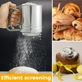 thumbnail image 4 of Stainless Steel Flour Sifter Versatile Baking Flour Sifter Solid Hand Crank Flour Sifter Kit Easy to Use Flour Sifter Cup Set High Efficient Flour Sifter Baking Tool Kit for Kitchens, 4 of 11