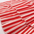 thumbnail image 6 of Bibifish Womens Skirts Striped Printed Ruffled Tiered Skirts Elastic High Waist Lightweight Lovely Retro Style Mini Skirts, 6 of 7