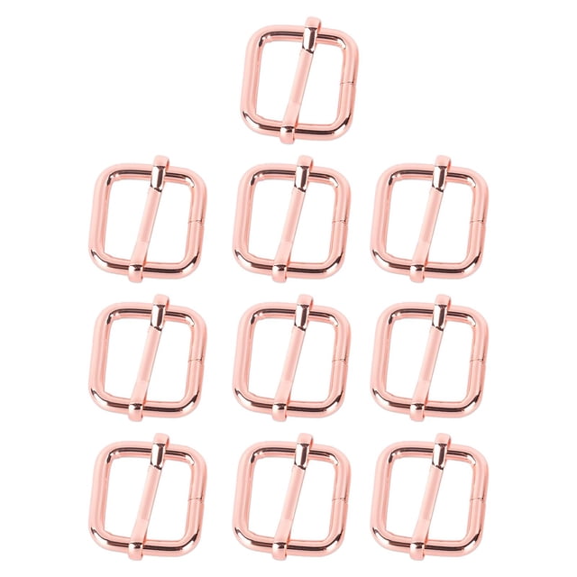10x Slide Buckles Slides Adjustable Webbing Strap Adjuster Rectangle Buckle for Fasteners, Strap, Backpack diy 20x20mm