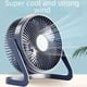thumbnail image 1 of Ventilador de escritorio mini de 5 pulgadas con luz de sonido eléctrica enchufable, ventilador de oficina con USB, pequeño ventilador de circulación, 1 of 5