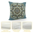 thumbnail image 4 of PHYHOO Short Plush Pillow Covers Boho Mandala Floral Square Pillow Case for Bedroom, Sofa, Car Decoration Both Sides, 4 of 5