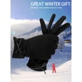 thumbnail image 6 of Gustave 2 Pairs Winter Warm Gloves for Women Touchscreen Texting Gloves Cold Weather Thick Fleece Lined Thermal Glove with Bow "Pink", 6 of 7