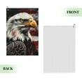 thumbnail image 2 of Pofeuu Retro American Eagle A Print Premium Golf Towel with Carabiner Clip Absorbent Microfiber Waffle Pattern Golf Towel for Golf Bag Trolly Belt Loop, 2 of 8