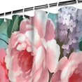 thumbnail image 3 of Pioneer Flower Floral Print Pattern Shower Curtain 72"x84" ,Bathroom Decorative Shower Curtains Set with 12 Hooks,Modern Waterproof Washable Shower Curtain, 3 of 6