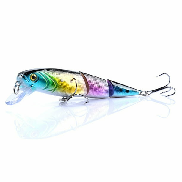 Ourlova Fishing Bait Multi Jointed Fishing Minnow Bait Pike 10.5cm/14g Artificial Hard Bait Other