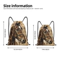 thumbnail image 2 of Sikiie Musical Horse Vintage Collage Drawstring Backpack Drawstring Bags, Draw String Back Bag for Sports, Gym, Travel, Swimming, Beach-Small, 2 of 6