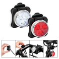 thumbnail image 1 of 2PCS LED Bike Light Set, Front Headlight and Rear Bicycle Tail Light with 4 Light Modes, IPX4 Water Resistant, USB Charging, 1 of 5