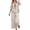 Beige, variant on HAIJIE womens linen set two Piece Easter Sets for Women Summer Spring Lou-nge Sets Travel Vacation Outfits Cap Sleeve Side Slit Wide Leg Pants (Beige,XL)