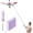 Purple, variant on JOYMOOP Disposable Electrostatic Duster for Cleaning, with 2 Handles & 24 Ct Yellow Heavy Duty Refills for Swiffer Feather Duster, Household Cleaning Tool for Electronics, Dusting Furniture, Blinds