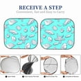 thumbnail image 6 of Fotbe Seashell And Starfish 2-Piece Car Windshield Sun Shade | Sun Blocker for Car Windshield | Foldable Automotive Interior Accessories for Sun Protection-Medium, 6 of 7