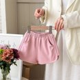 thumbnail image 5 of Cethrio Kids Girls Athletic Shorts, Running Elastic Waist Cotton Loose Summer Shorts Pink Size 3-4 T, 5 of 7