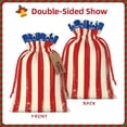 thumbnail image 2 of Pofeuu America Flags2 Print Burlap Bags with Drawstrings Drawstring Gift Bags Pouch Bag for Thankgiving Birthday Party Gift Wrapping Treats and Party Favors-Medium, 2 of 9