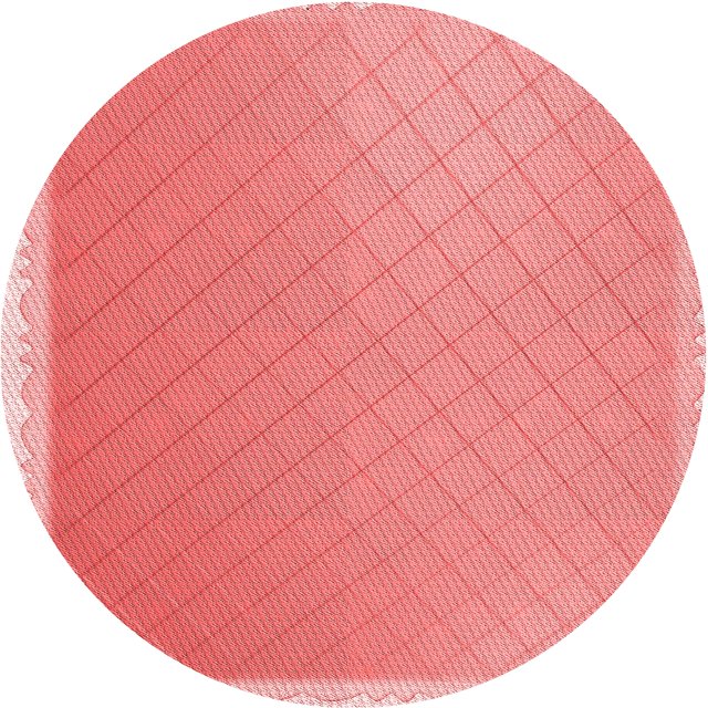 Ahgly Tapis Rond Lavable en Machine Intérieur Transitionnel Rose Corail Clair, 8 Pieds Rond