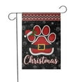 thumbnail image 3 of TiniDecor Christmas Paw Print Flag – Polyester Garden Decoration, 36” x 60” Santa Belt Pet Design, 3 of 5