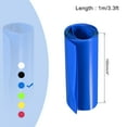 thumbnail image 2 of Uxcell 100mm Flat 1m Blue Heat Shrink Tube Wraps Battery Wrap for Big Battery Pack, 2 of 5