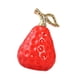 thumbnail image 4 of Estatua de pera, adorno artístico moderno, escultura de fruta coleccionable, figura de cerámica para comedor, entrada, tablero de coche, estantería. Rojo, 4 of 8