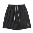 thumbnail image 2 of Men's 5" Inseam Mesh Running Shorts - Quick-Dry, Split Side, Drawstring Waist, Athletic Workout, 2 of 4