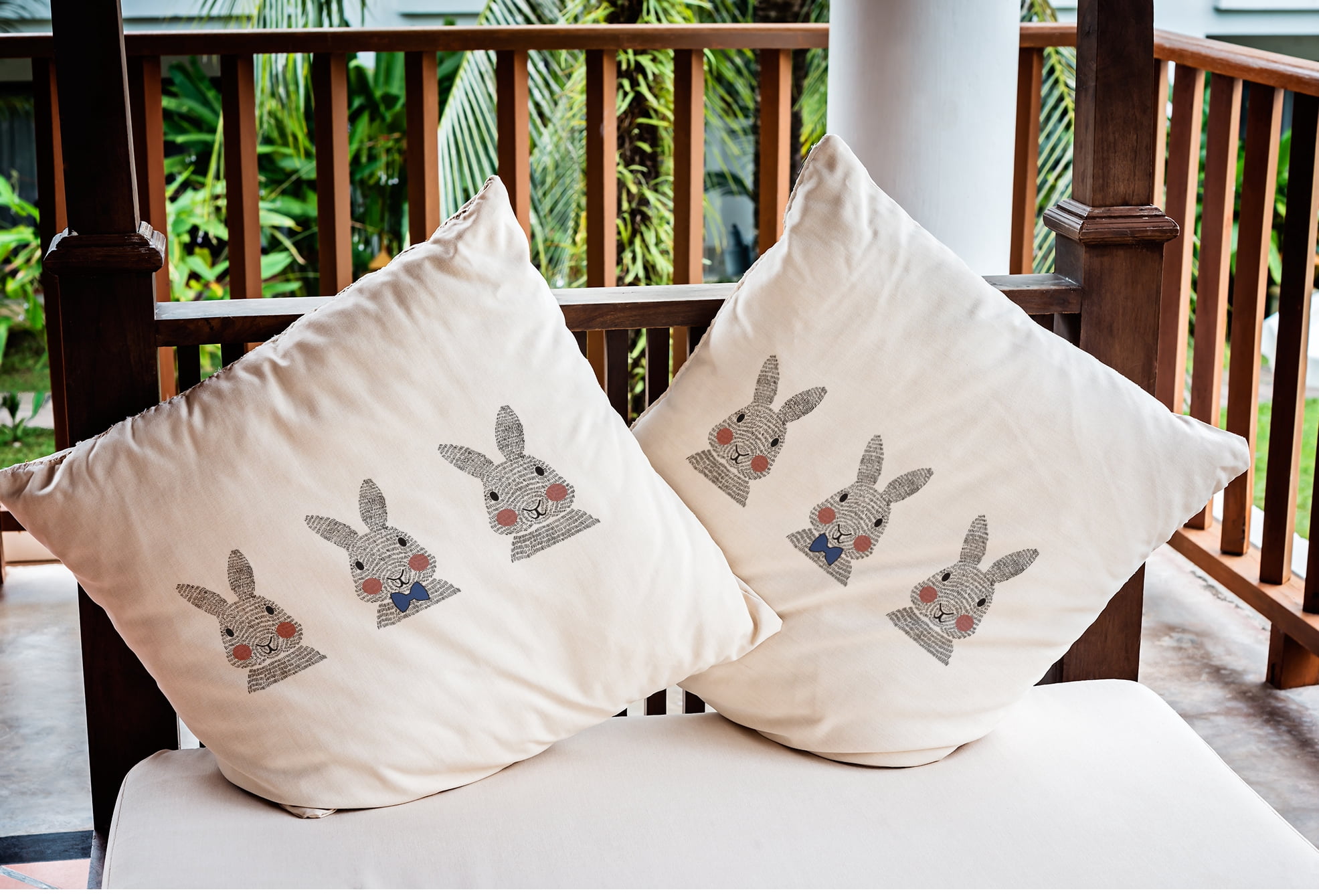 Simply Daisy 20" x 20" Easter Polyester Throw Pillow