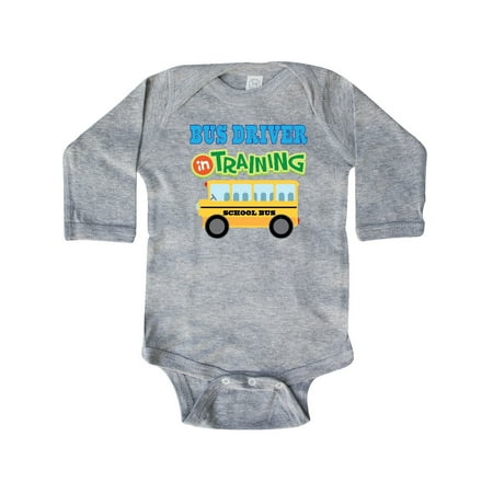 

Inktastic Bus Driver in Training Gift Baby Boy or Baby Girl Long Sleeve Bodysuit
