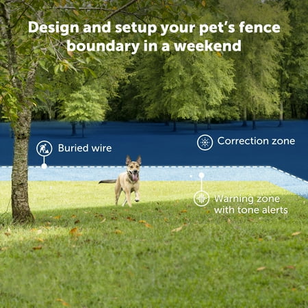 PetSafe Basic In-Ground Pet Fence – Covers 1/3-Acre Yard with Included Wire – Expands up to 5 Acres