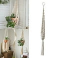 thumbnail image 2 of Less Than 5 Hangs Hangers Indoor Outdoor Handmade Hanging Basket Planter Flower Pot Holder Boho Style Decorative Cotton Rope, 2 of 8